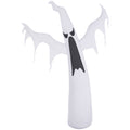 6' Tall Halloween Inflatables Outdoor Decorations White Ghost, Light Up Blow Up Yard Decor with LED Light and Fan Indoor Outdoor for Garden, Lawn, Party, Holiday