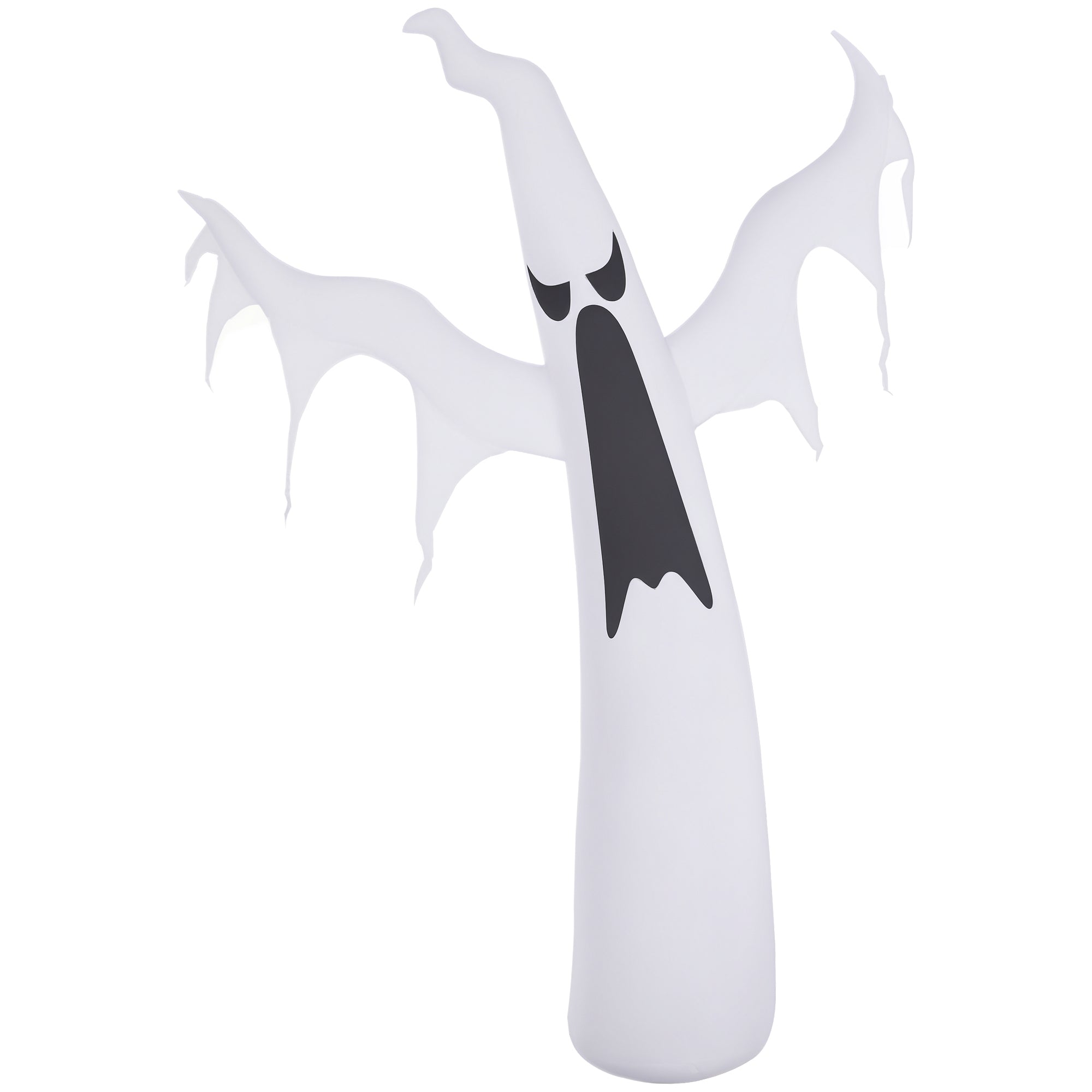6' Tall Halloween Inflatables Outdoor Decorations White Ghost, Light Up Blow Up Yard Decor with LED Light and Fan Indoor Outdoor for Garden, Lawn, Party, Holiday