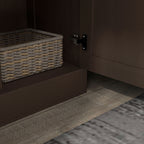 Storage Cabinet w/ Storage Shelves, Pantry Cabinet, Coffee