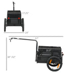 Trailer for Bike, Bicycle Cargo Trailer with Removable Storage Box, No Bottom