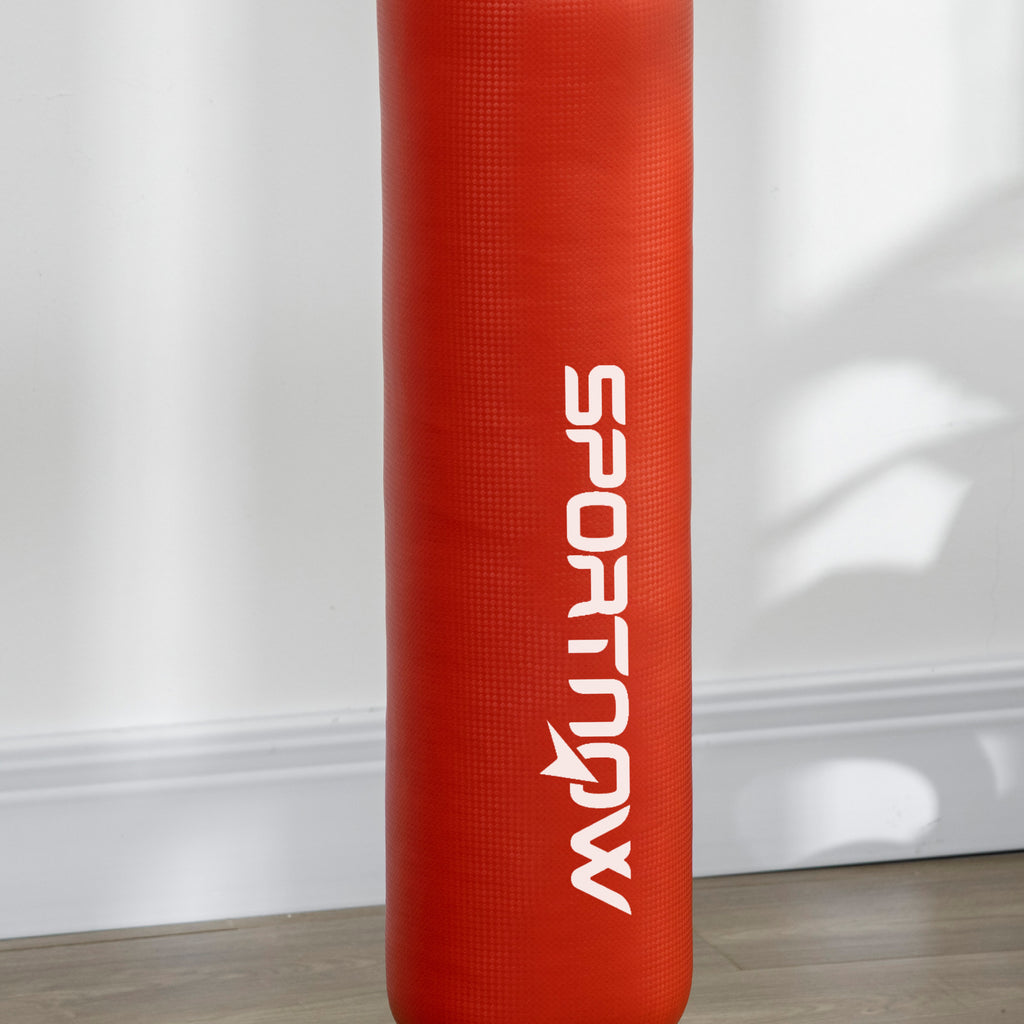 4.6'-6.7' Speed Bag Boxing Bag Stand, Reflex Bag Boxing Training Equipment, Speed Punching Bag, Red