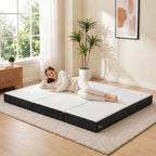 Trifold Mattress, 6 Inch Memory Foam Mattress for Guest, Camping, RV, Travel, Yoga, Made in USA, 80" x 60" x 6"