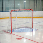 Hockey Net, All Weather Street Hockey Goal with Steel Frame, PE Mesh for Backyard, Easy Assembly