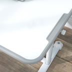 Height Adjustable Kids Desk and Chair Set for Writing Drawing w/ Tilt Desktop, Storage Drawer and Reading Rack, Gray