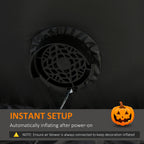 9' Halloween Inflatables Outdoor Decorations Pumpkin Head Ghost, Blow Up LED Yard Decor for Garden, Lawn, Party, Holiday, Waterproof