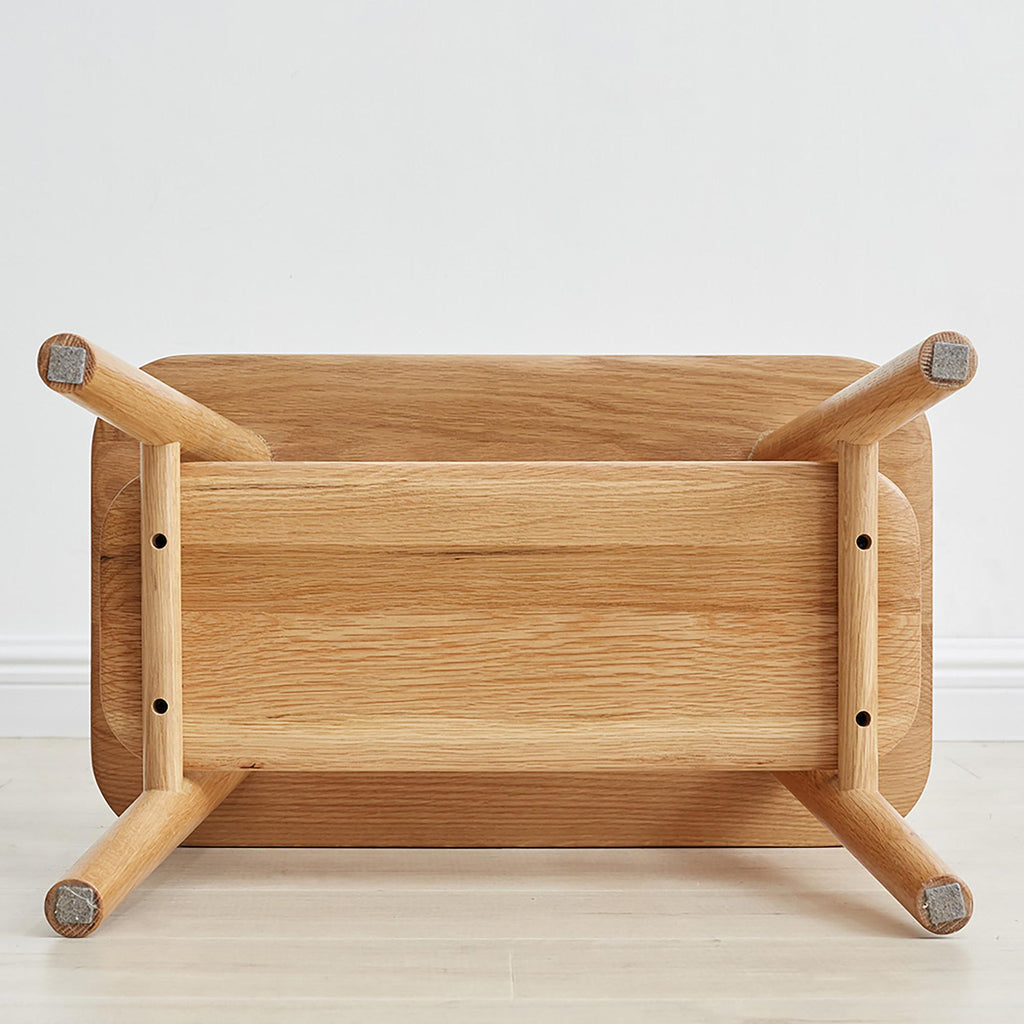Solid Oak Coat Rack Bench with Shoe Storage and Coat Hanger, Entryway Bench for Compact Apartments, 31.5″ L x 13.5″ W x 65.5″ H, Natural