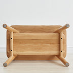 Solid Oak Coat Rack Bench with Shoe Storage and Coat Hanger, Entryway Bench for Compact Apartments, 31.5″ L x 13.5″ W x 65.5″ H, Natural