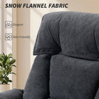 High Back Office Chair, Reclining Desk Chair with Footrest, High Resilience Foam, Rolling Wheels, Dark Gray