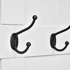 3-In-1 Entryway Bench with Coat Rack, Hall Tree with Bench and Shoe Storage, 5 Hooks for Hallway Cream White