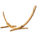 10.6' Wooden Hammock Stand Only, Universal Hammock Frame for Single Bed, Garden Picnic Camp Accessories, 264lbs, Natural