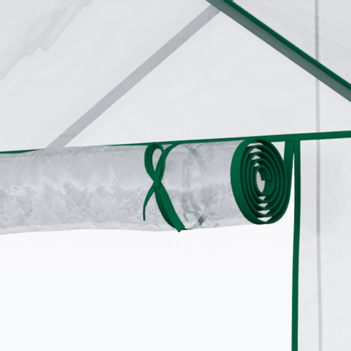 5' x 2.5' x 6.5' Mini Walk-in Greenhouse Kit, Portable Green House with 3 Tier Shelves, Roll-Up Door, and Weatherized Plastic Cover for Backyard Garden, Clear