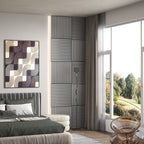 24"x24" Wood Panels for Wall, 4 Pack Acoustic Panels, Sound Absorbing Slat Wall For Interior Wall Decor, Home, Gray