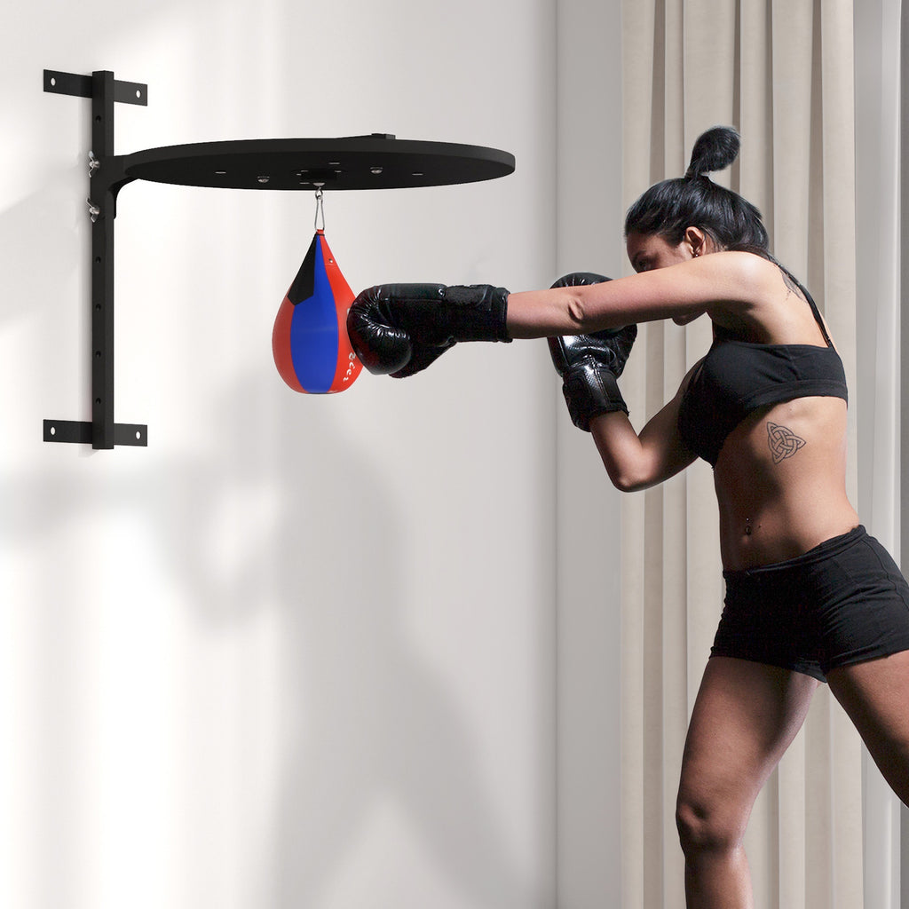 Wall Mounted Speed Bag Platform, Height Adjustable Punching Bag Training Kit