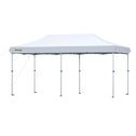 10'x20' Aluminum Pop Up Canopy Tent, Upgraded Thicker Tube Instant Party Tent with Wheeled Bag, 2-Level Adjustable, XL Large Ground Stakes for Events Patio Backyard
