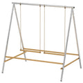 Chicken Perch for Coop, Chicken Roosting Bars with 2 Swings, Coop Accessories for Farm, Backyard, Silver