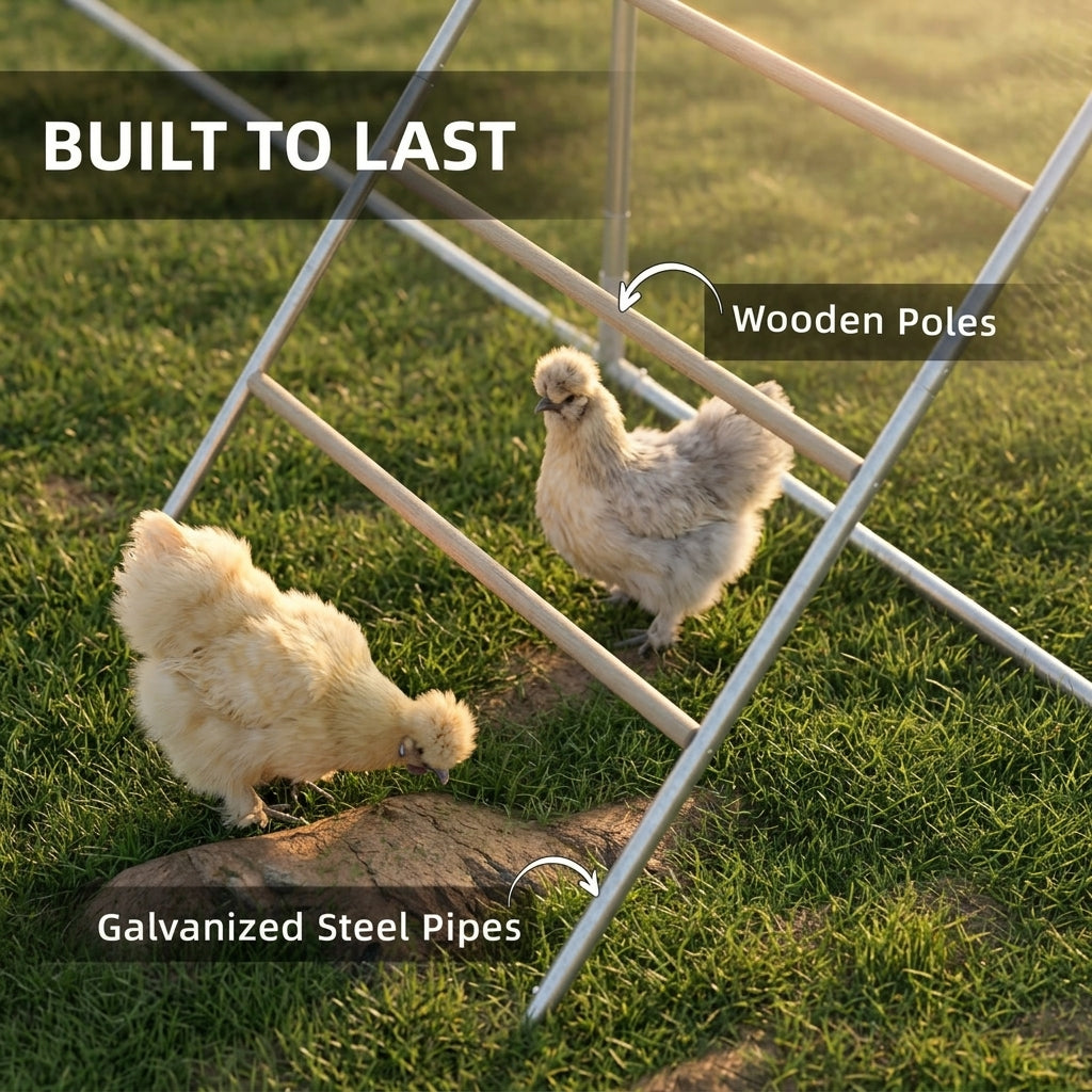Chicken Roost for Coop, Jungle Gym Roosting Bar, 55" x 33.75"