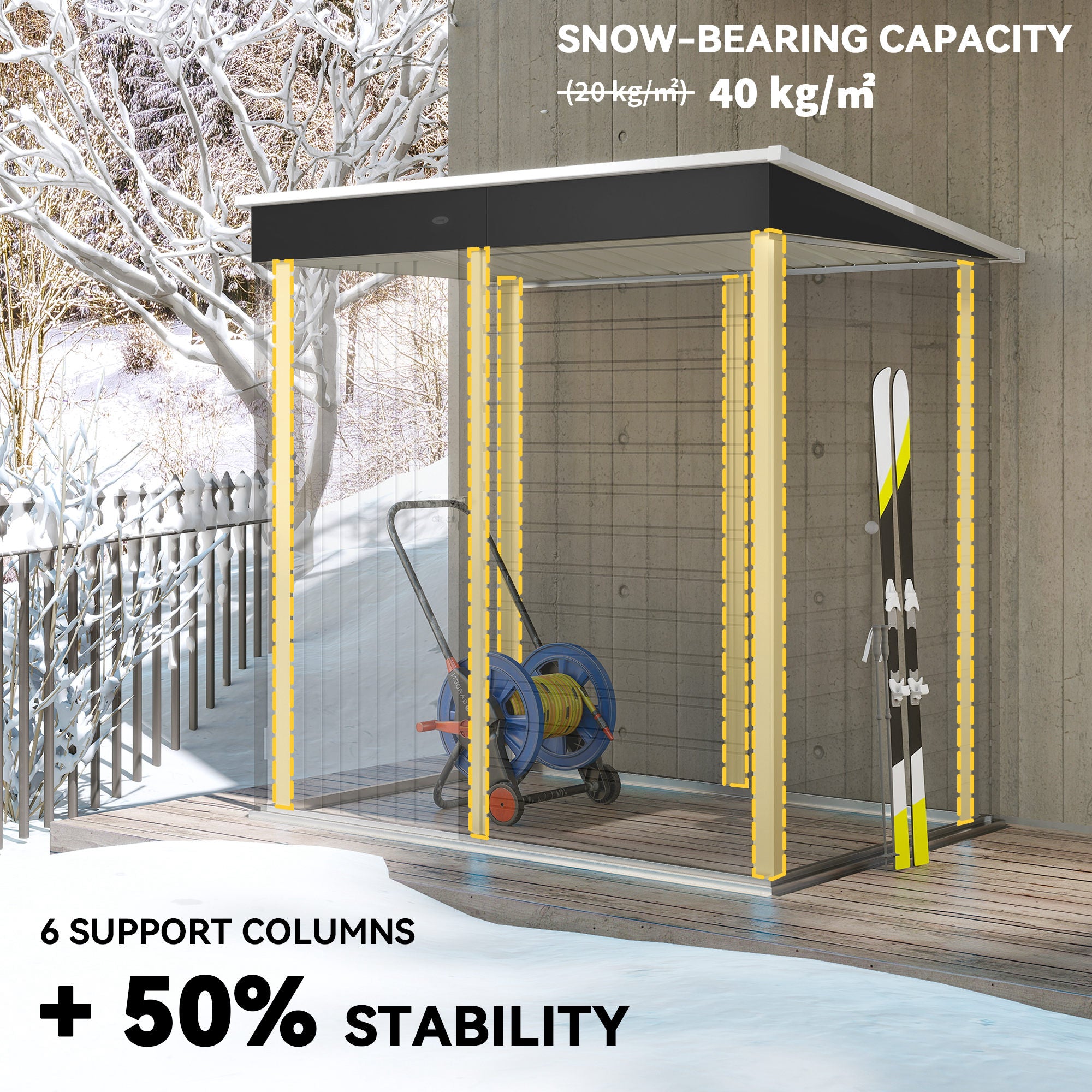 6' x 4' Outdoor Garden Shed, Metal Storage Shed with Lockable Door and Gloves for Backyard Garden Patio, Dark Gray