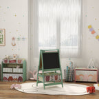 Art Easel for Kids with Paper Roll, Blackboard, Whiteboard, Storage