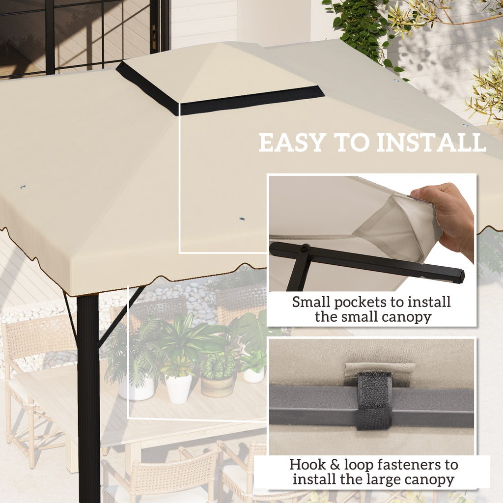 Model 84C-051 or 84C-269 10' x 10' Gazebo Replacement Canopy, Beige
