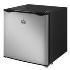 1.1 Cu.Ft Countertop Mini Freezer, Compact Upright Freezer with Removable Shelves, Silver