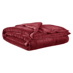 Reversible Down Alternative Blanket with Smart Temperature Control, OEKO-TEX Certified, Machine Washable, 108" L x 90" W x 0.25" H, Burgundy