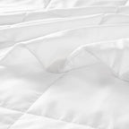 Twin Size Lightweight Down Alternative Blanket with Cool Touch, OEKO-TEX Certified, Machine Washable, 90" L x 68" W x 0.25" H, White
