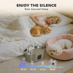 246 oz./7L Stainless Steel Cat Water Fountain with Filters, Ultra-Quiet Pump, for Cats, Dogs & Multi-Pet Homes