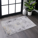 2x3 Non-Slip Machine Washable Doormat with Low-Pile, Non-Shedding Kid and Pet Friendly Carpet, 24" L x 36" W x 0.15" H, Gray