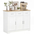 Modern Kitchen Sideboard Buffet Cabinet with Storage, Kitchen Island Dining Room Cabinet Living Room Furniture