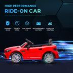 SLC 300 Licensed Kids Electric Car with Remote Control, 12V Battery Powered Kids Ride on Car with Music, Lights, Suspension for 3-6 Years Old, Red
