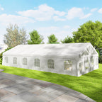 Heavy Duty Party Tent, 19.5' x 39' Large Sun Shade Canopy Tent for Parties, Wedding, Events, BBQ Grill, White