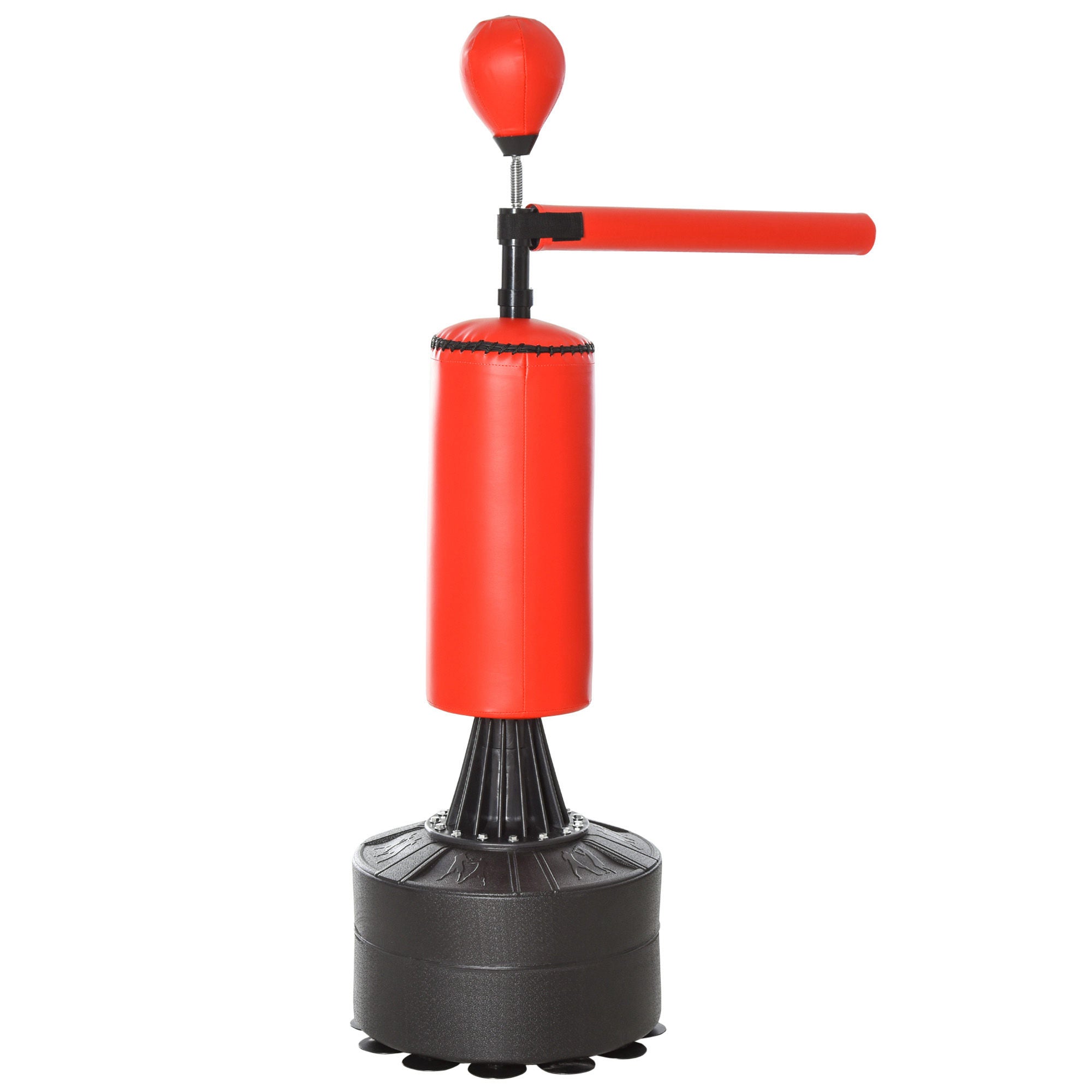 Boxing Bag, Freestanding Punching Bag with Speed Ball, Rotating Boxing Bar and Gloves, Weighted Base