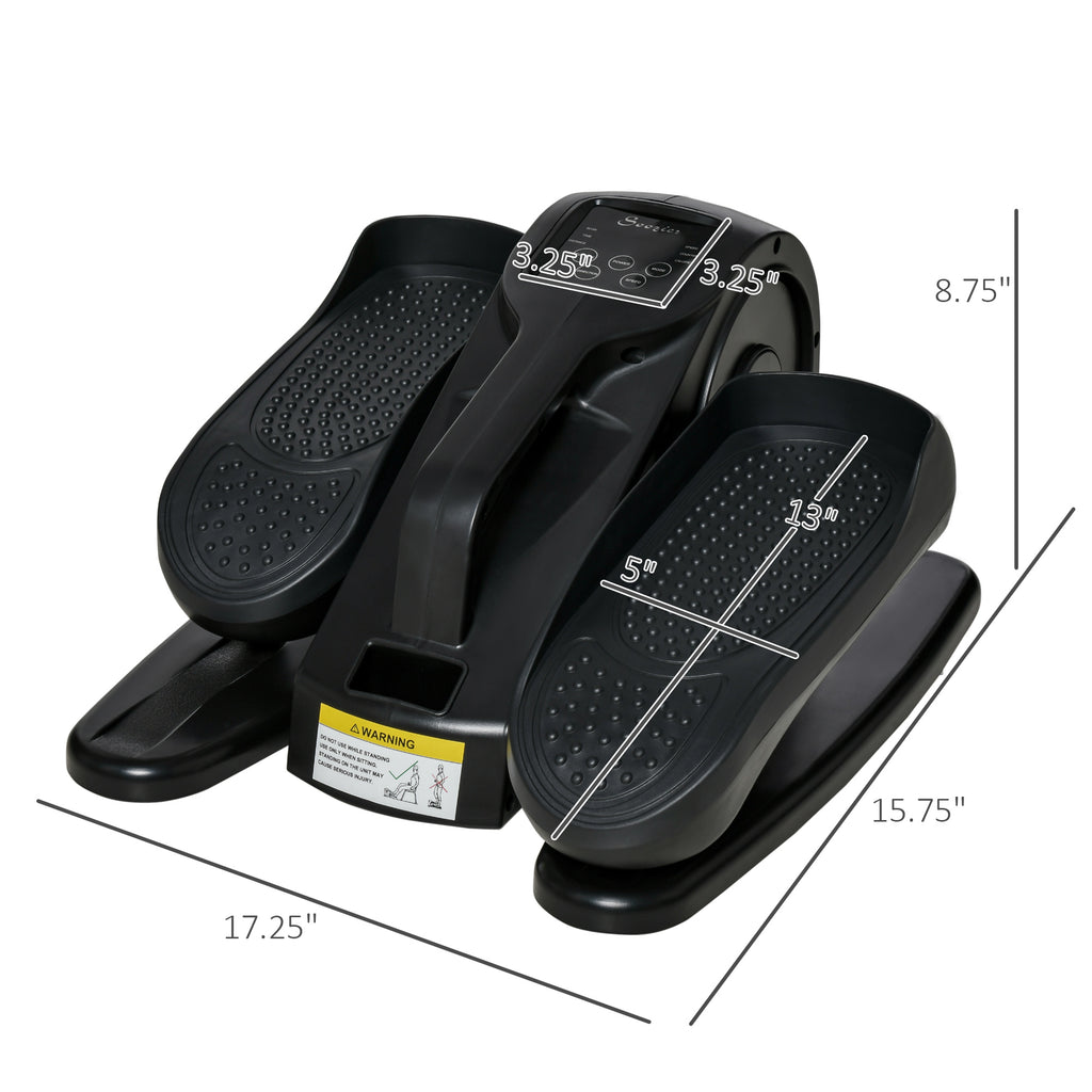 Under Desk Elliptical Exercise Machine, Powered Ellipse Leg Exerciser, Mini Rehabilitation Bike with Adjustable Speed, Remote & LCD Display for Home & Office