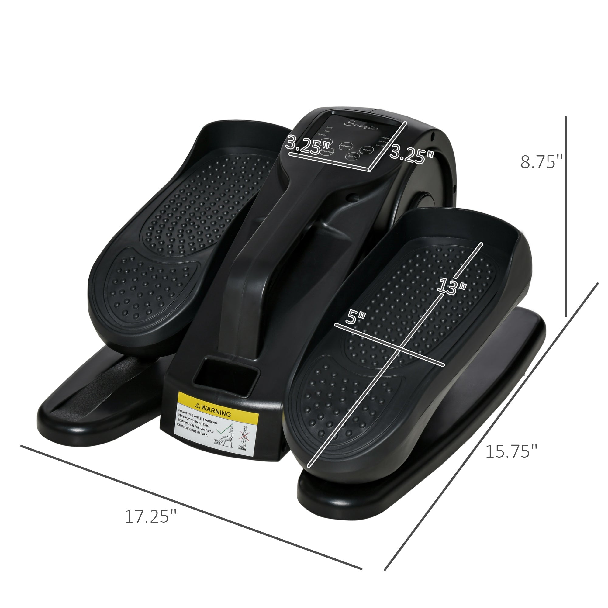 Under Desk Elliptical Exercise Machine, Powered Ellipse Leg Exerciser, Mini Rehabilitation Bike with Adjustable Speed, Remote & LCD Display for Home & Office