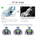 Shiatsu Massage Chair with Zero Gravity, Full Body Recliner with SL-Track, Bluetooth Speaker, Thai Stretch, USB Charging, Heating, Foot Roller Massager, 58" L x 30" W x 33.5" H, Black