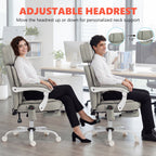 High Back Vibration Massage Office Chair Heated Reclining Computer Chair w/ Footrest, Swivel Wheels, Remote, Light Gray
