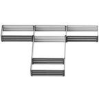 Steel Raised Garden Bed, Set of 5 Large Box Planters for Outdoor Plants Vegetables Flowers Herbs, 8x8x1ft, Gray
