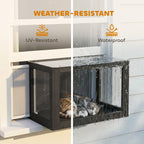 Catio Outdoor Cat Enclosure 25"–41" Outdoor Cat House for Sunbathing, Napping & Overlooking