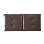 Storage Ottoman with Cushioned Top, Sturdy Frame, and Space-Saving Design, 46.5" L x 20.75" W x 17.25" H, Chocolate