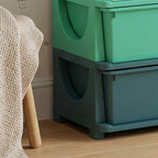 3 Tier Kids Storage Organizer with 6 Drawers for Bedroom, Nursery, Kindergarten, Living Room, Boys and Girls, Green