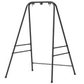 Hammock Chair Stand Indoor and Outdoor Use with Anti-Slip Foot Pads, 2 Carabiners, Black