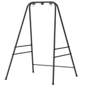 Hammock Chair Stand Indoor and Outdoor Use with Anti-Slip Foot Pads, 2 Carabiners, Black