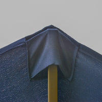 Double-Sided Patio Umbrella, Rust-Resistant Steel, Poolside Shade, Dark Blue