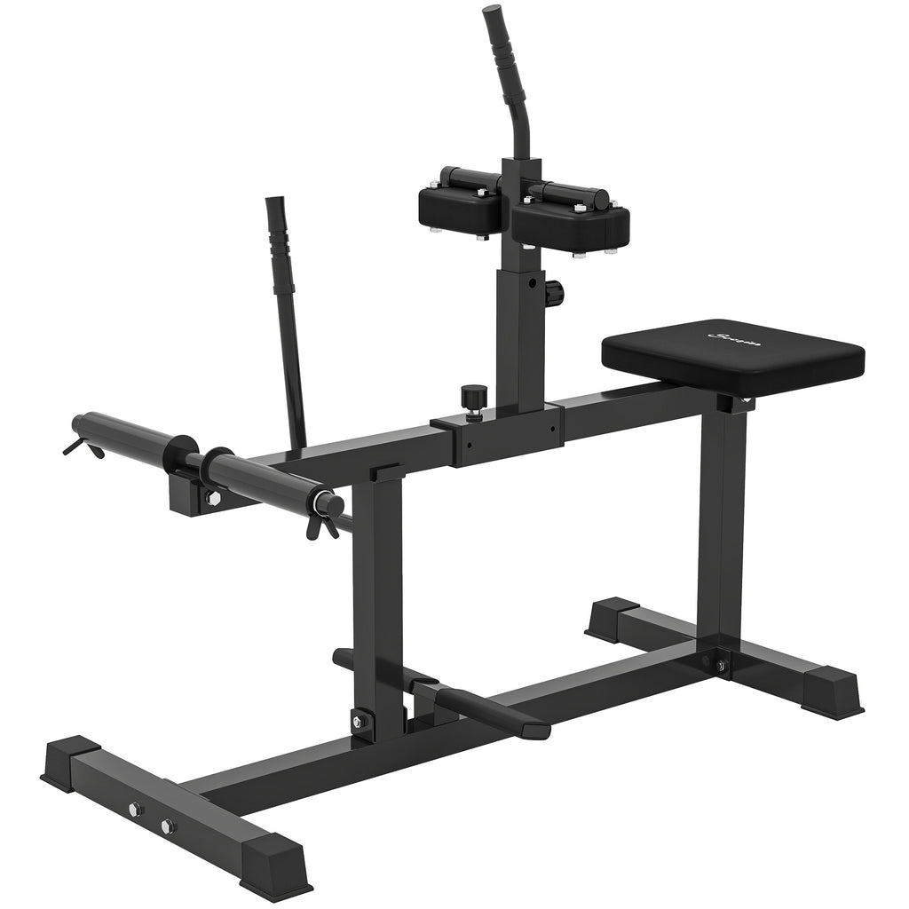 Adjustable Steel Seated Calf Raise Exercise Strength Training Gym Equipment, Black