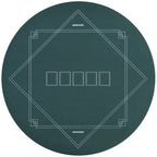 Poker Mat Texas Hold'em Poker Table Top with Non-Slip Bottom Dark Green