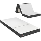 Trifold Mattress, 6 Inch Memory Foam Mattress for Guest, Camping, RV, Travel, Yoga, Made in USA, 75" x 38" x 6"