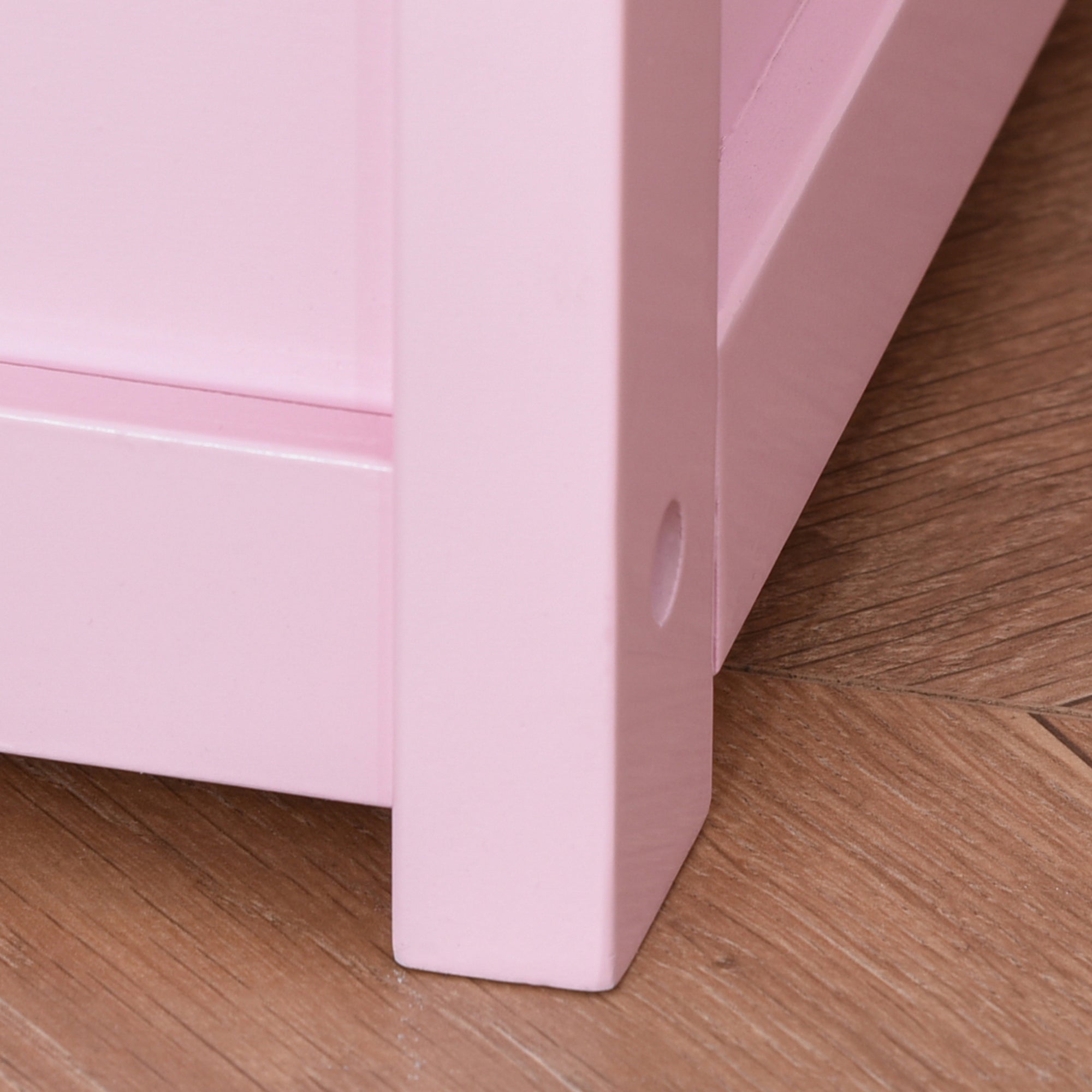 Toy Box Chest, Kids Storage Bench with Large 27 L Interior, Toy Organizer with Top Lid, and Backrest, Kids Bedroom Furniture for Nursery Room, Playroom, Bedroom, 24" x 12" x 20", Pink