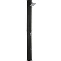 10.6 Gallons Solar Heated Shower with Free-Rotating Shower Head, Temperature Adjustment & Foot Shower, 2-Section Outdoor Shower for Backyard Poolside Beach Pool Spa, 7ft