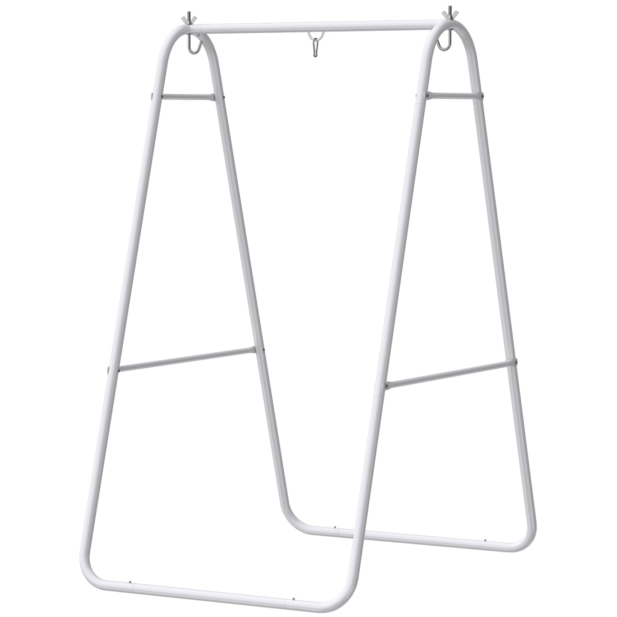 Hammock Chair Stand Only Heavy Duty Solid Steel A-Frame for Hanging Hammock, Egg Chair, Max Load 330 LBS, White