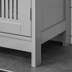 Under Sink Pedestal Storage Bathroom Cabinet, Gray